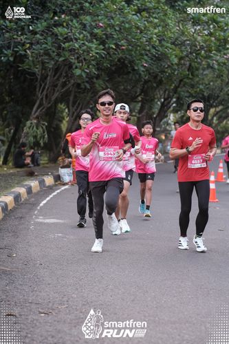 Race photo from Smartfren Run 2025 