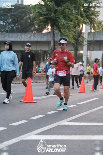Race photo from Smartfren Run 2025 