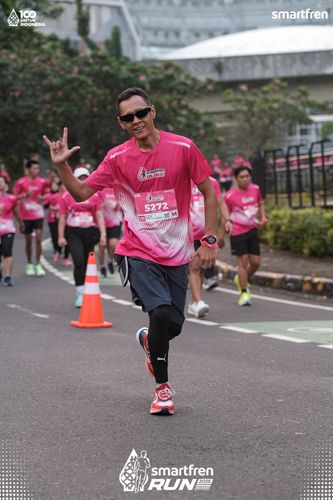 Race photo from Smartfren Run 2025 