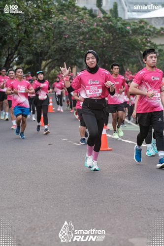 Race photo from Smartfren Run 2025 