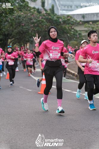 Race photo from Smartfren Run 2025 