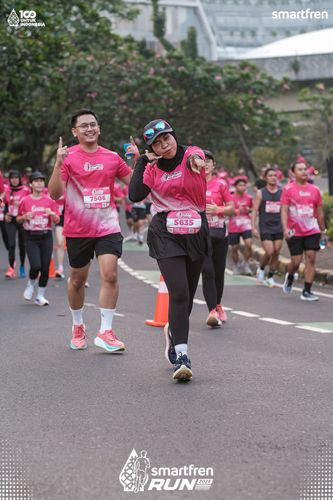 Race photo from Smartfren Run 2025 