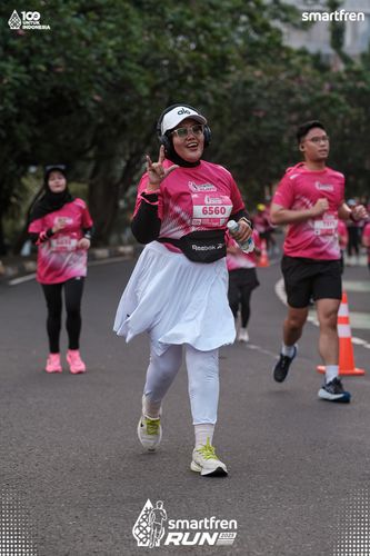 Race photo from Smartfren Run 2025 