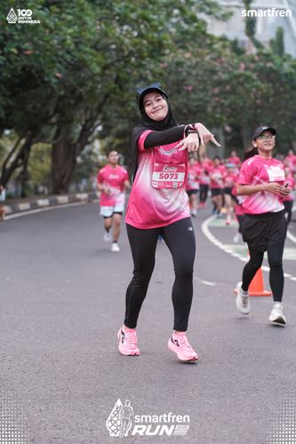 Race photo from Smartfren Run 2025 