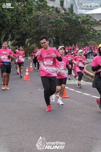Race photo from Smartfren Run 2025 