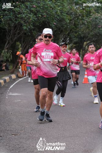 Race photo from Smartfren Run 2025 