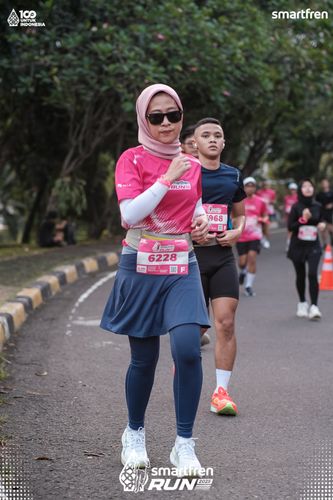 Race photo from Smartfren Run 2025 