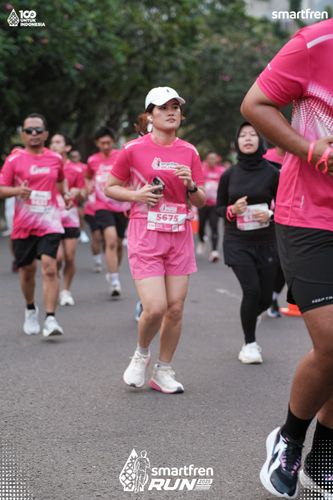 Race photo from Smartfren Run 2025 