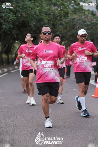 Race photo from Smartfren Run 2025 