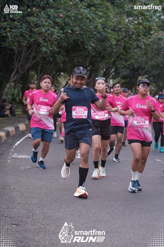 Race photo from Smartfren Run 2025 