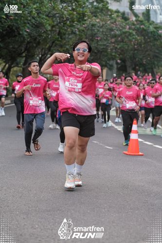 Race photo from Smartfren Run 2025 