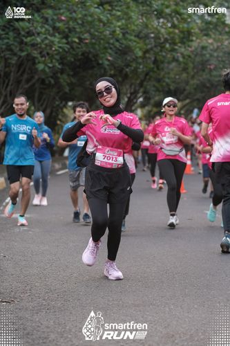 Race photo from Smartfren Run 2025 