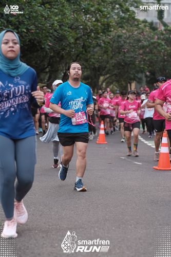 Race photo from Smartfren Run 2025 