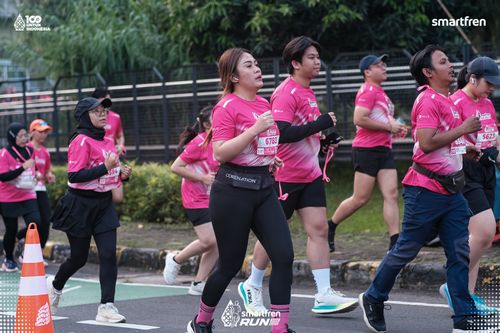 Race photo from Smartfren Run 2025 