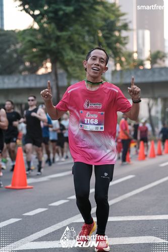 Race photo from Smartfren Run 2025 