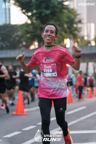 Race photo from Smartfren Run 2025 