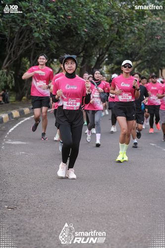 Race photo from Smartfren Run 2025 