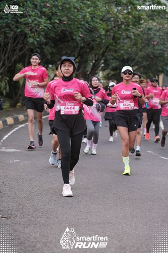 Race photo from Smartfren Run 2025 