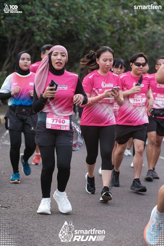 Race photo from Smartfren Run 2025 