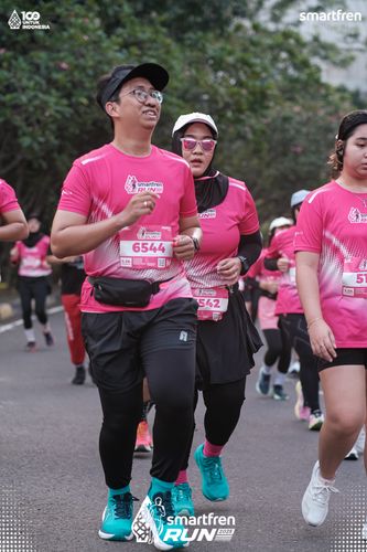 Race photo from Smartfren Run 2025 