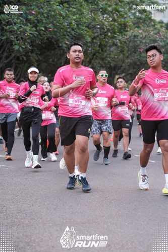 Race photo from Smartfren Run 2025 