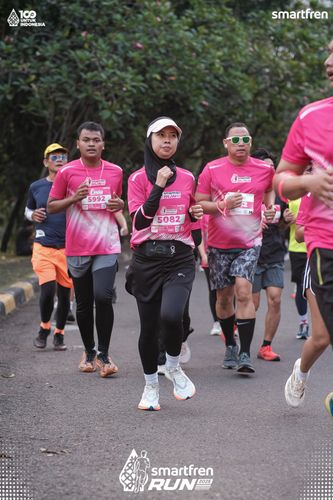 Race photo from Smartfren Run 2025 