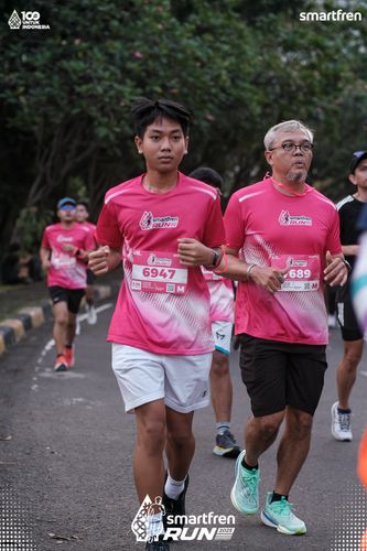 Race photo from Smartfren Run 2025 