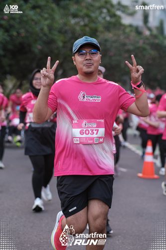 Race photo from Smartfren Run 2025 