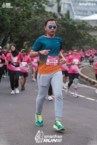 Race photo from Smartfren Run 2025 