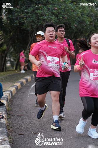 Race photo from Smartfren Run 2025 