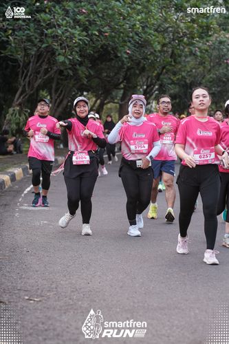 Race photo from Smartfren Run 2025 