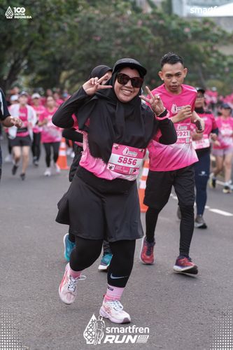 Race photo from Smartfren Run 2025 