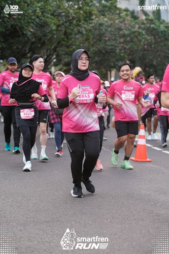 Race photo from Smartfren Run 2025 