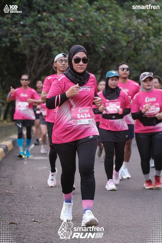 Race photo from Smartfren Run 2025 