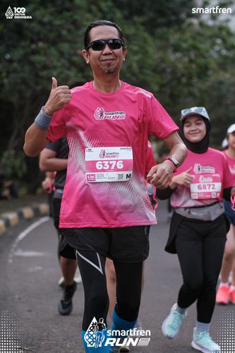 Race photo from Smartfren Run 2025 