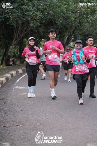 Race photo from Smartfren Run 2025 