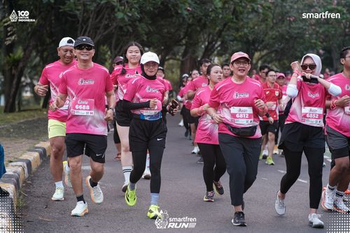 Race photo from Smartfren Run 2025 
