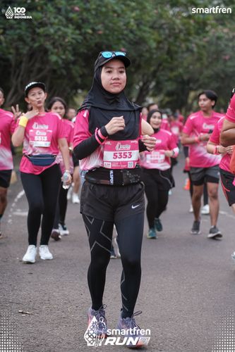 Race photo from Smartfren Run 2025 