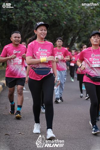 Race photo from Smartfren Run 2025 