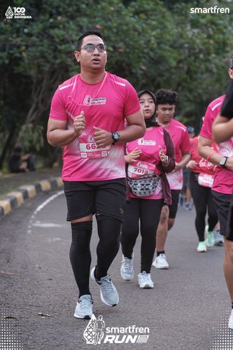 Race photo from Smartfren Run 2025 