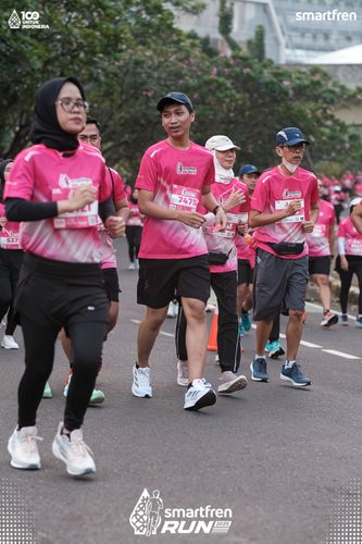 Race photo from Smartfren Run 2025 