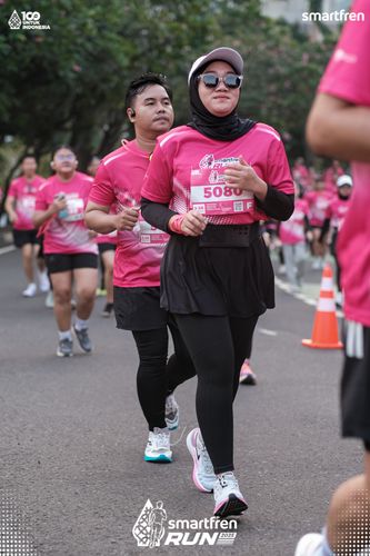 Race photo from Smartfren Run 2025 