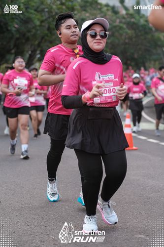 Race photo from Smartfren Run 2025 