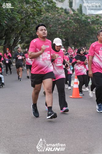 Race photo from Smartfren Run 2025 