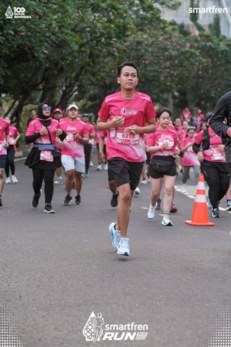 Race photo from Smartfren Run 2025 