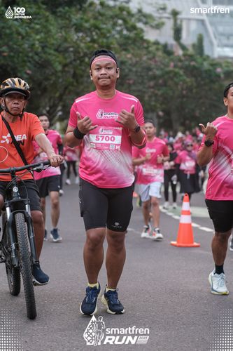 Race photo from Smartfren Run 2025 