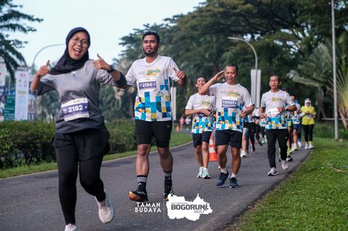 Race photo from Taman Budaya x BOGORUN 2025