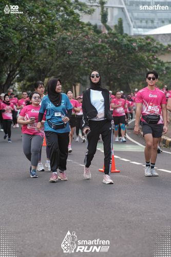 Race photo from Smartfren Run 2025 