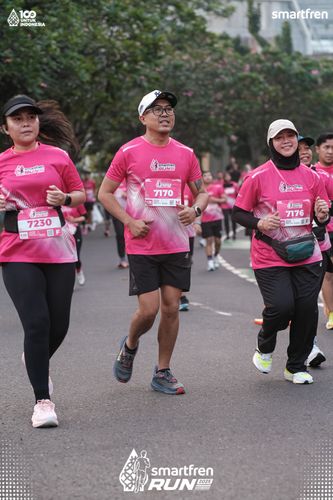 Race photo from Smartfren Run 2025 
