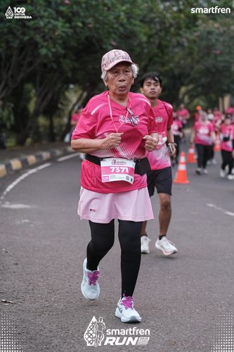 Race photo from Smartfren Run 2025 